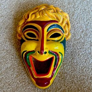 ARDCO Theater Theatre Comedy Resin MASK Wall Hanging 8" JAPAN